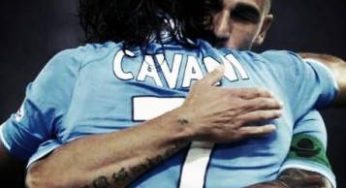 FOTO – L’affetto di Cavani per Cannavaro: “Forza Capitano”. Ecco foto e messaggio completo su Twitter