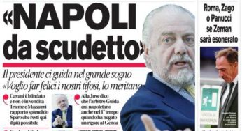 RASSEGNA STAMPA – Le prime pagine dei quotidiani sportivi