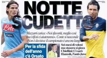 RASSEGNA STAMPA – Le prime pagine dei quotidiani sportivi