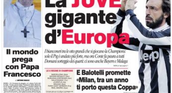 RASSEGNA STAMPA – Le prime pagine dei quotidiani sportivi
