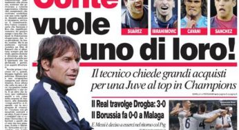 RASSEGNA STAMPA – Le prime pagine dei giornali
