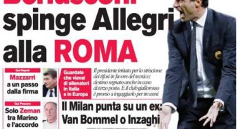 RASSEGNA STAMPA – Le prime pagine dei giornali