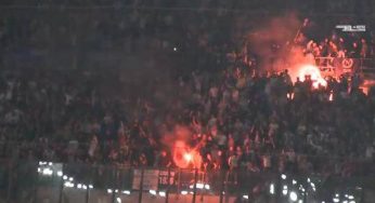 VIDEO – Il Napoli atterra a Capodichino: ecco l’accoglienza dei tifosi