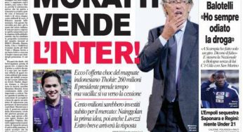 RASSEGNA STAMPA – Le prime pagine dei giornali