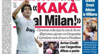 RASSEGNA STAMPA – Le prime pagine dei giornali