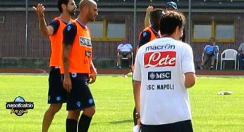 FOTOGALLERY @DIMARO – Britos nervoso in allenamento, Benitez lo riprende di continuo: “Non è colpa mia, prenditela con…”