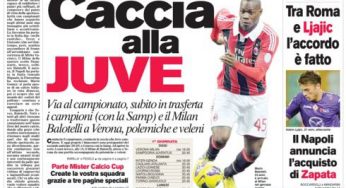 RASSEGNA STAMPA – Le prime pagine dei giornali
