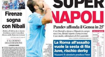 RASSEGNA STAMPA – Le prime pagine dei giornali