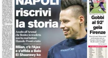 RASSEGNA STAMPA – Le prime pagine dei quotidiani sportivi