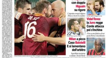 RASSEGNA STAMPA – Le prime pagine dei quotidiani sportivi