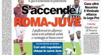 RASSEGNA STAMPA – Le prime pagine dei quotidiani sportivi