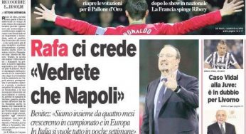 RASSEGNA STAMPA – Le prime pagine dei quotidiani sportivi