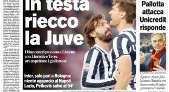 RASSEGNA STAMPA – Le prime pagine dei quotidiani sportivi