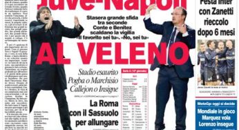 RASSEGNA STAMPA – Le prime pagine dei giornali