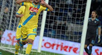 VIDEO – Riviviamo gli highlights di Lazio-Napoli: Higuaìn e Pandev trascinano il Napoli, in gol anche Pandev e Callejon