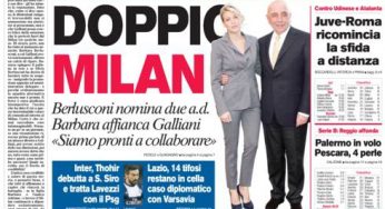 RASSEGNA STAMPA – Le prime pagine dei quotidiani sportivi