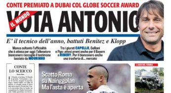 RASSEGNA STAMPA – Le prime pagine dei quotidiani sportivi