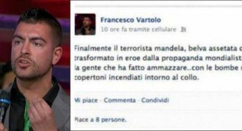 FOTO CHOC – Consigliere leghista su Mandela: “Belva assetata di sangue bianco”