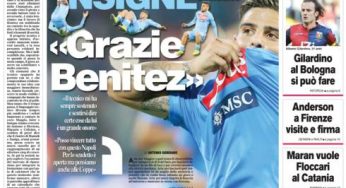 RASSEGNA STAMPA – Le prime pagine dei quotidiani sportivi