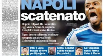 RASSEGNA STAMPA – Le prime pagine dei quotidiani sportivi