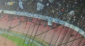 FOTO – Striscioni pesanti contro De Laurentiis: “Meglio la ‘C’ che un presidente così”