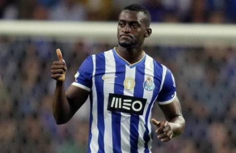 Porto's Martinez celebrates his goal against Gil Vicente during their Portuguese Premier League match in Porto