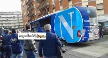FOTO – Il Napoli arriva a Frosinone: azzurri verso lo stadio!