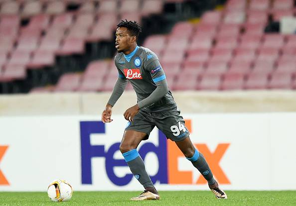 NAPLES, ITALY - DECEMBER 10:  Nathaniel Chalobah of Napoli in action during the UEFA Europa League Group D match between SSC Napoli and Legia Warszawa on December 10, 2015 in Naples, Italy.  (Photo by Francesco Pecoraro/Getty Images)