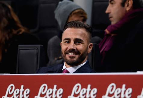 MILAN, ITALY - OCTOBER 18: Fabio Cannavaro attends prior to the Serie A match between FC Internazionale Milano and Juventus at Stadio Giuseppe Meazza on October 18, 2015 in Milan, Italy. (Photo by Claudio Villa - Inter/Inter via Getty Images)