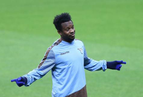 ISTANBUL, TURKEY - FEBRUARY 17: Lazio's Ogenyi Onazi during training session at Turk Telekom Arena in Istanbul, Turkey on February 17, 2016, ahead of the UEFA Europa League, Round of 32 first leg match between Galatasaray and Lazio which will be played on February 18 in Istanbul. (Photo by Isa Terli/Anadolu Agency/Getty Images)