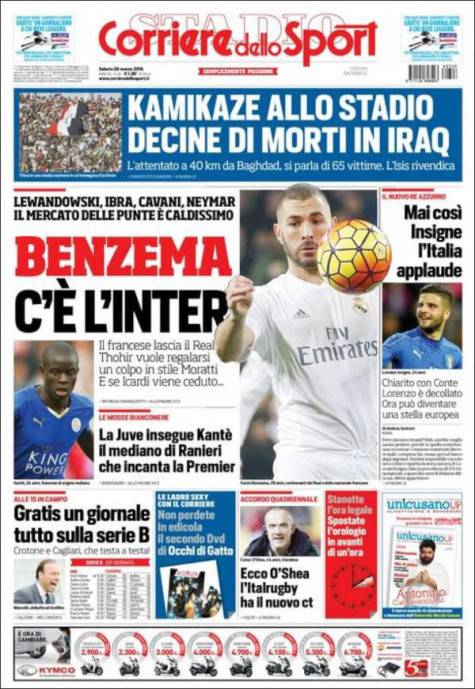 corriere dello sport 26 marzo