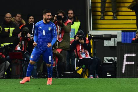 Insigne festeggia gol Italia