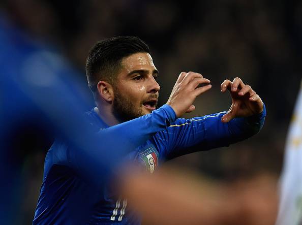 Insigne festeggia gol Italia