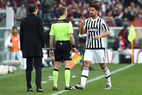 Khedira espulso in Torino-Juventus