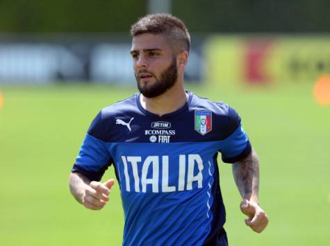 Lorenzo Insigne allenamento Italia