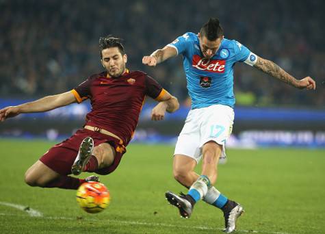 Hamsik-Manolas in Napoli-Roma