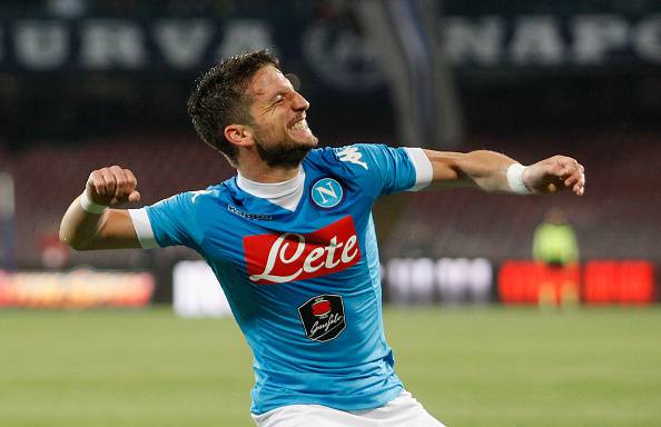 Mertens gol in Napoli-Bologna