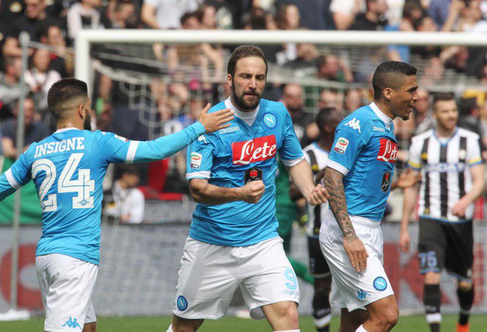 Higuain gol in Udinese-Napoli