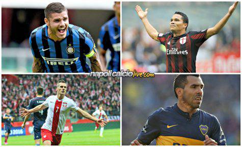 Icardi Bacca Milik Tevez