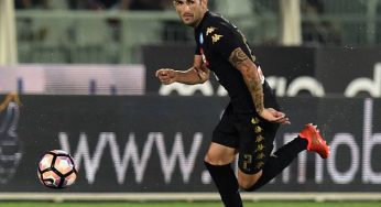 Benfica-Napoli: giocatori del Napoli in maglia nera