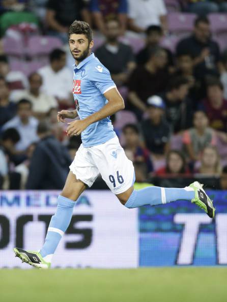 Sebastiano Luperto of Napoli during the friendly match between Napoli and FC Barcelona at Stade de Geneve on august 6, 2014 in Geneva, Switzerland(Photo by VI Images via Getty Images)