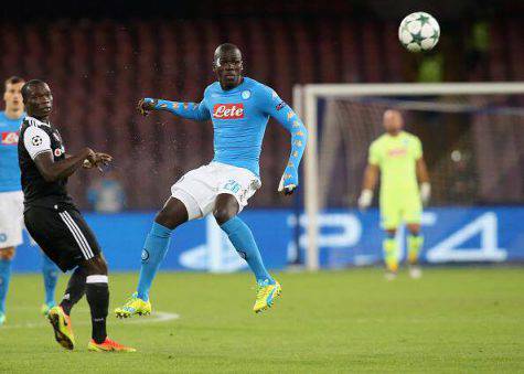 Koulibaly in Napoli-Besiktas