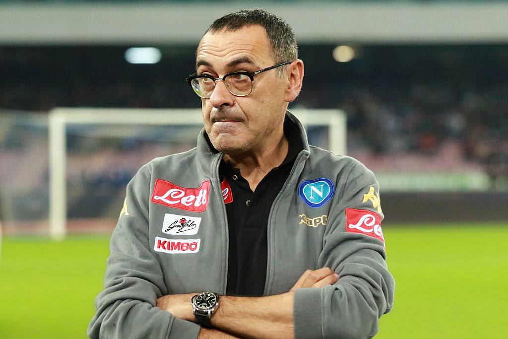 Sarri in Napoli-Sassuolo