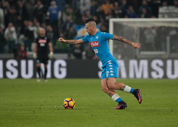Marek Hamsik during Serie A match between Juventus v Napoli, in Turin, on october 29, 2016 (Photo by Loris Roselli/NurPhoto via Getty Images).