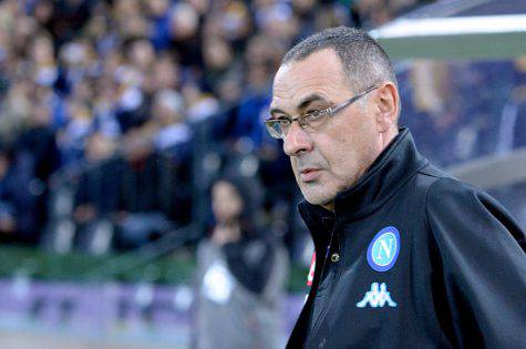 UDINE, ITALY - NOVEMBER 19: Head coach of Napoli Maurizio Sarri looks on during the Serie A match between Udinese Calcio and SSC Napoli at Stadio Friuli on November 19, 2016 in Udine, Italy. (Photo by Dino Panato/Getty Images)