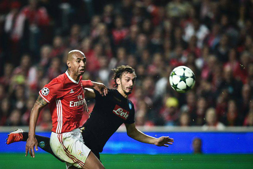 Gabbiadini in Benfica-Napoli