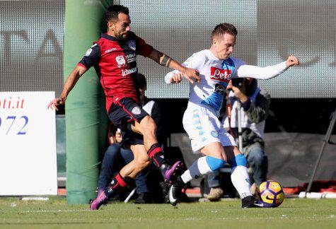 Zielinski in Cagliari-Napoli