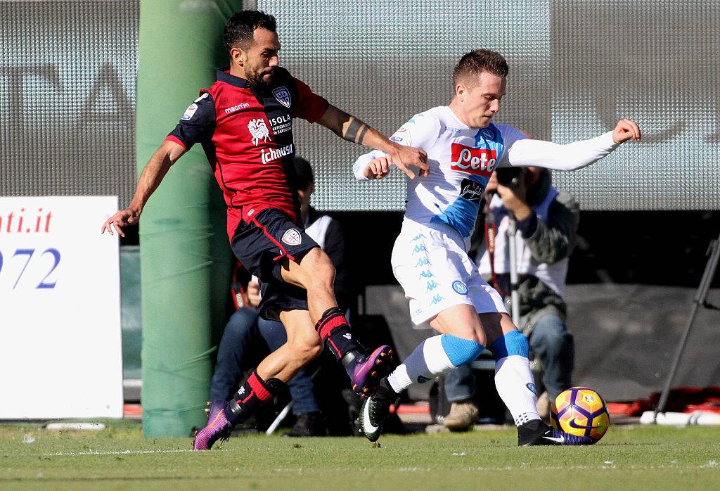 Zielinski in Cagliari-Napoli