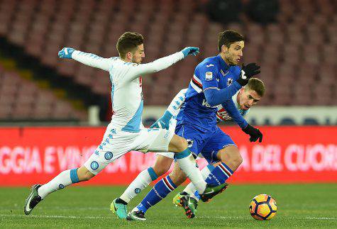 Mertens ed Alvarez in Napoli-Sampdoria ©Getty