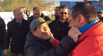 Video – Maradona a Castelvolturno: “Volevo incontrare Sarri. A Madrid tiferò Napoli”